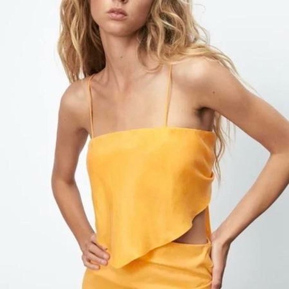 Zara orange bandana top 🧡 - Picture 1 of 4